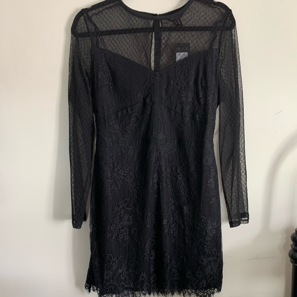 New Look Long Sleeve Lace Dress